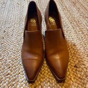 Leather Tan Vince Camuto Pumps